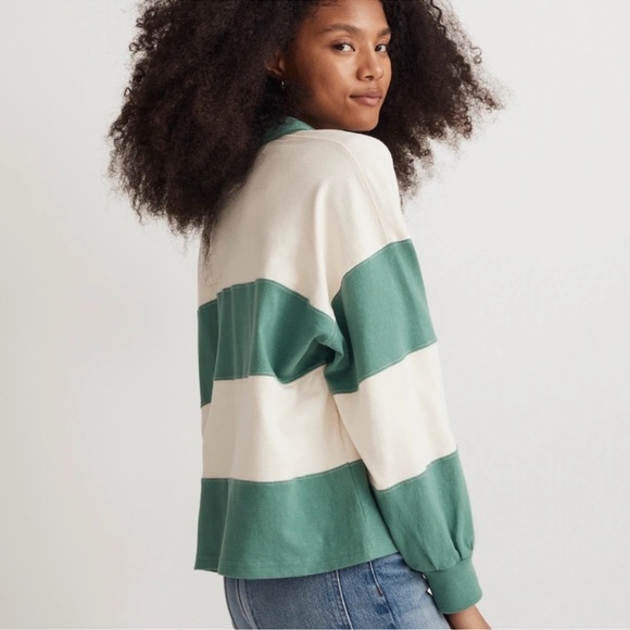 Madewell, Striped Rugby Polo Shirt - Picture 7 of 8